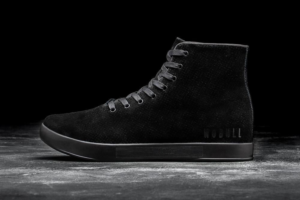 NOBULL High-Top Suede Uzun Spor Ayakkabı Erkek - Siyah - Turkiye (FOL-381254)